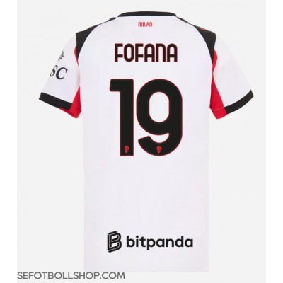 Billiga AC Milan Youssouf Fofana #19 Borta fotbollskläder Dam 2025-26 Kortärmad Billiga AC Milan Youssouf Fofana #19 Borta fotbollskläder Dam 2025-26 Kortärmad